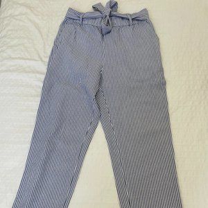 Zara Striped Paperbag Pants